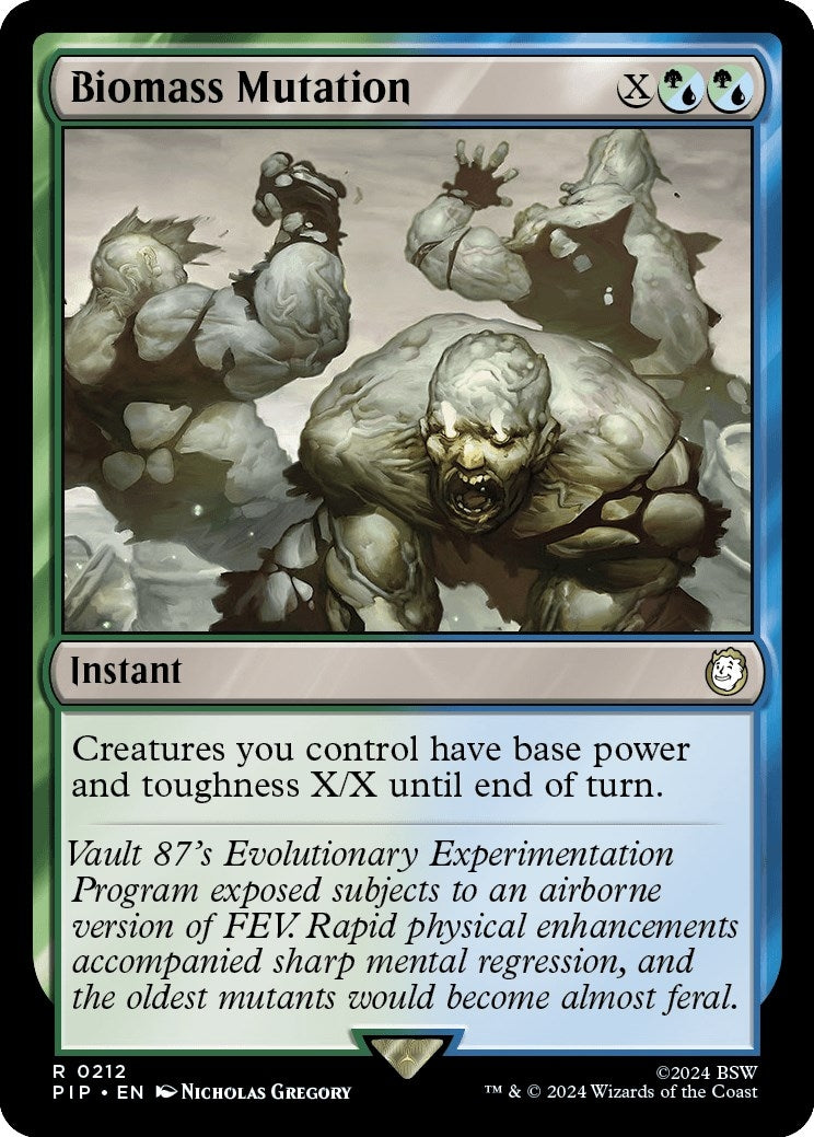 Image for Biomass Mutation (Universes Beyond: Fallout) (212) - Magic: The Gathering