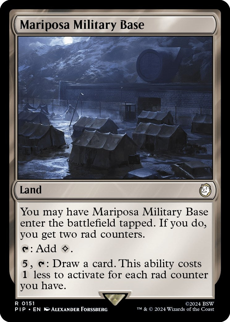 Image for Mariposa Military Base (Universes Beyond: Fallout) (151) - Magic: The Gathering
