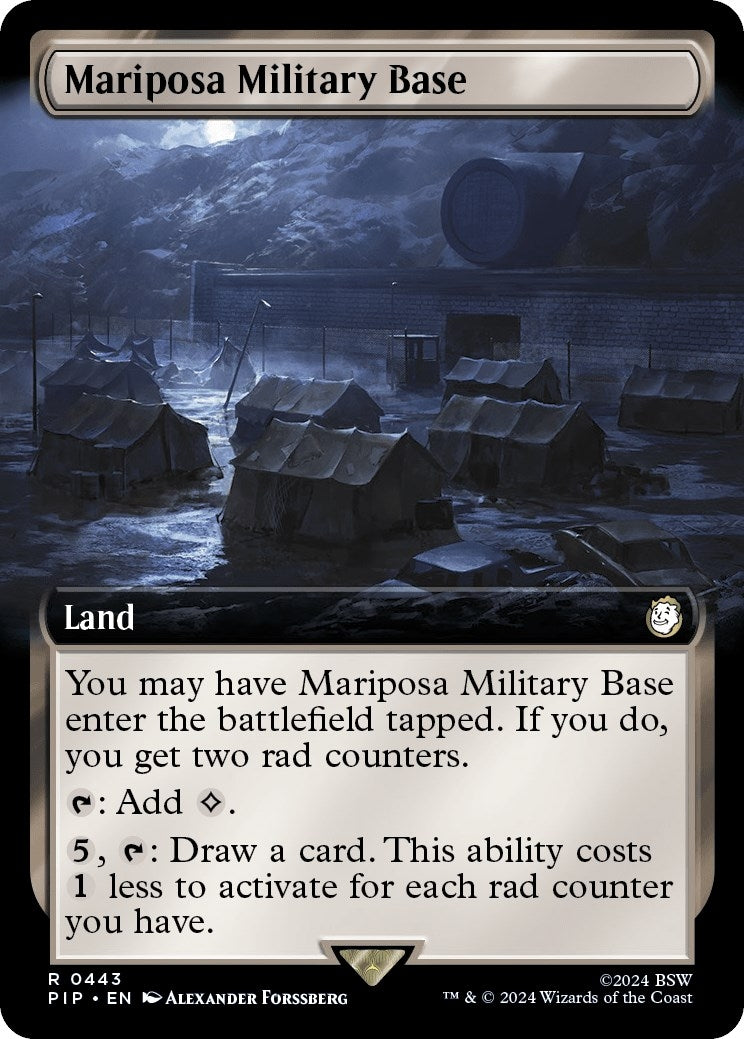 Image for Mariposa Military Base (Extended Art) (Universes Beyond: Fallout) (443) - Magic: The Gathering