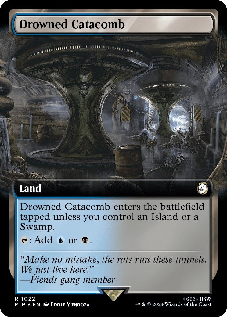 Image for Drowned Catacomb (Extended Art) (Surge Foil) (Universes Beyond: Fallout) (1022) - Magic: The Gathering