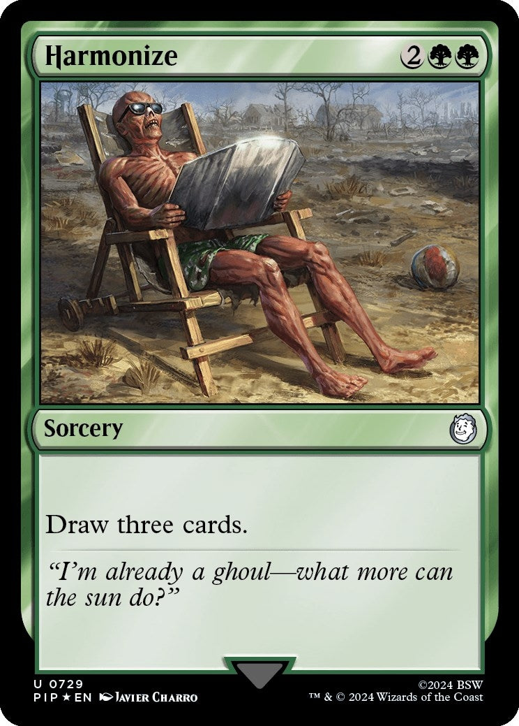 Image for Harmonize (Surge Foil) (Universes Beyond: Fallout) (729) - Magic: The Gathering