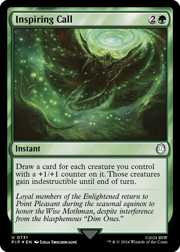 Image for Inspiring Call (Surge Foil) (Universes Beyond: Fallout) (731) - Magic: The Gathering