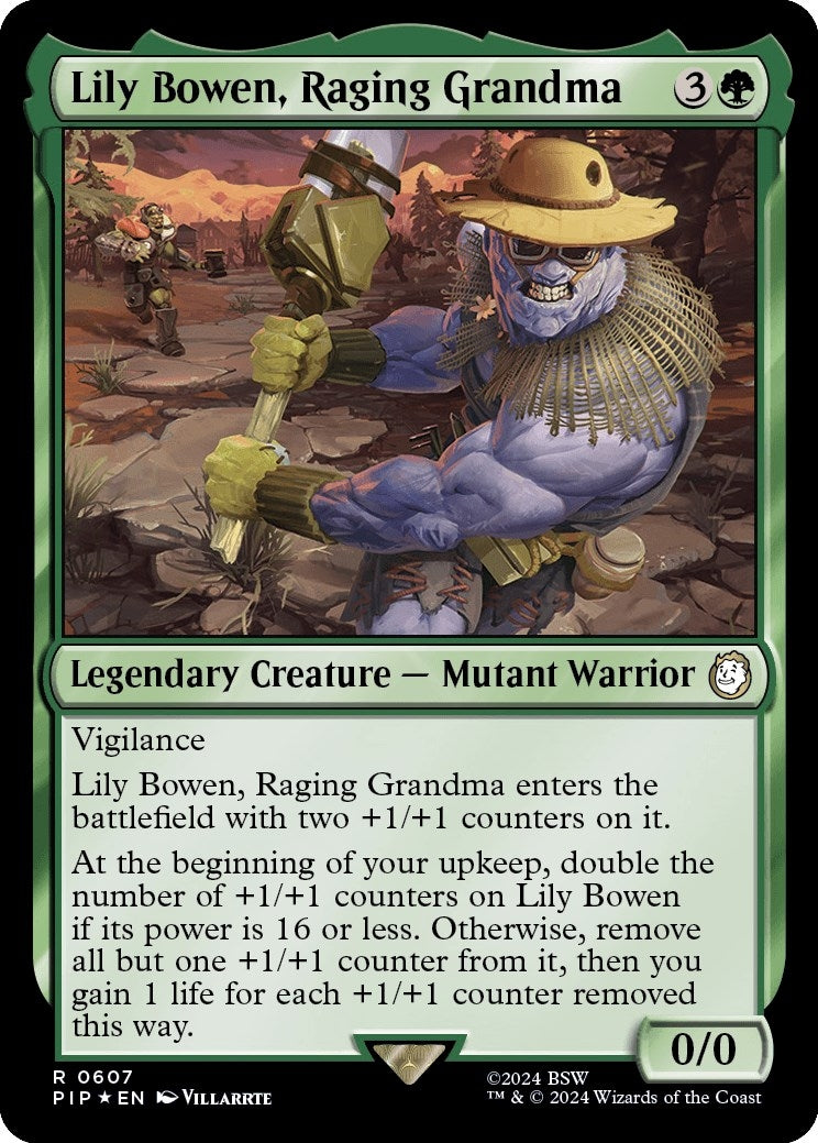 Image for Lily Bowen, Raging Grandma (Surge Foil) (Universes Beyond: Fallout) (607) - Magic: The Gathering