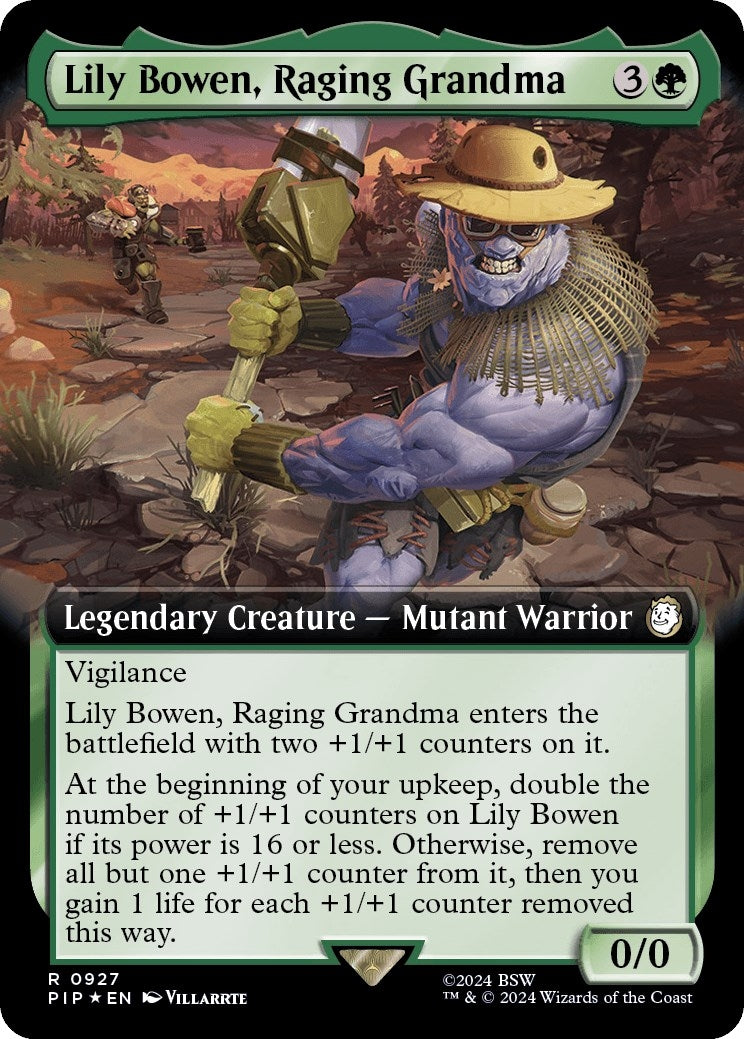 Image for Lily Bowen, Raging Grandma (Extended Art) (Surge Foil) (Universes Beyond: Fallout) (927) - Magic: The Gathering