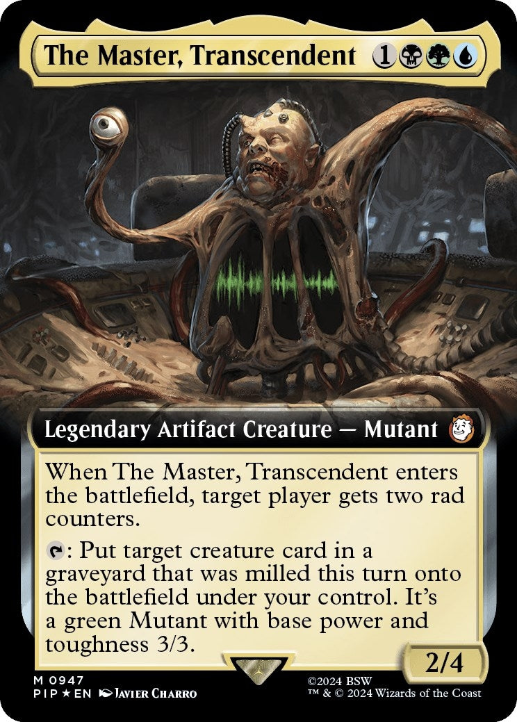 Image for The Master, Transcendent (Extended Art) (Surge Foil) (Universes Beyond: Fallout) (947) - Magic: The Gathering