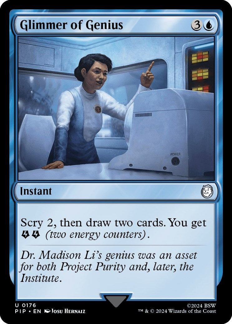 Image for Glimmer of Genius (Universes Beyond: Fallout) (176) - Magic: The Gathering