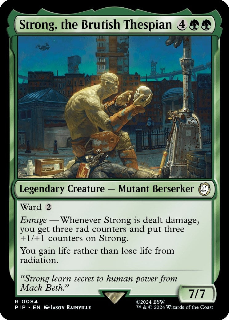 Image for Strong, the Brutish Thespian (Universes Beyond: Fallout) (84) - Magic: The Gathering
