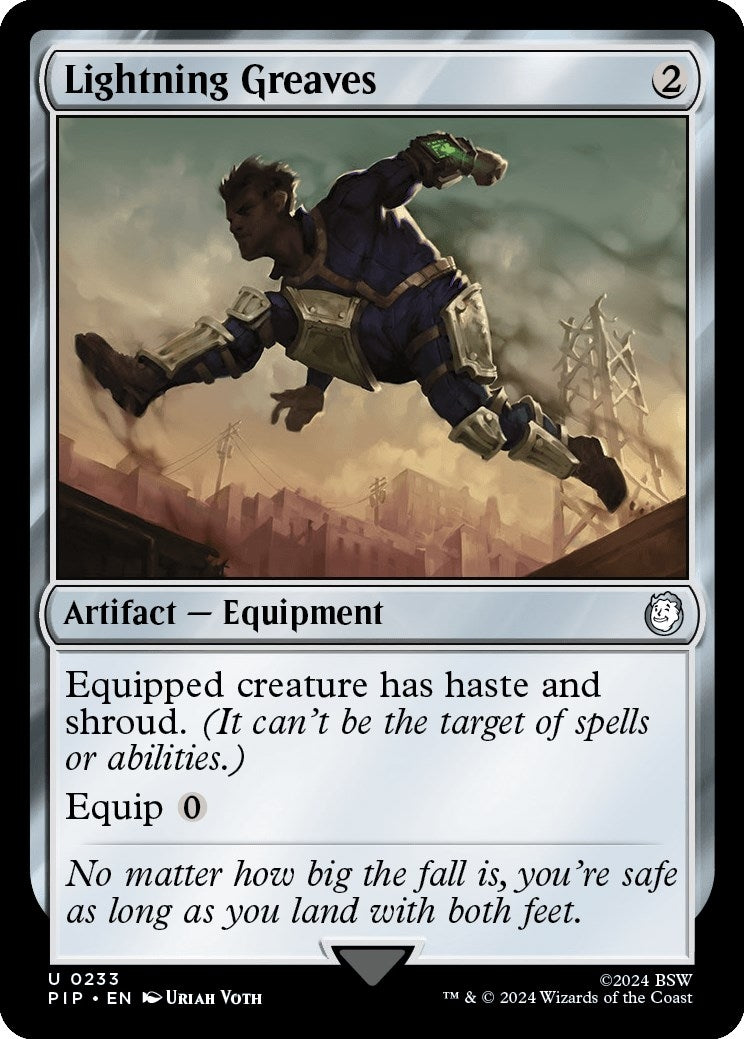 Image for Lightning Greaves (Universes Beyond: Fallout) (233) - Magic: The Gathering