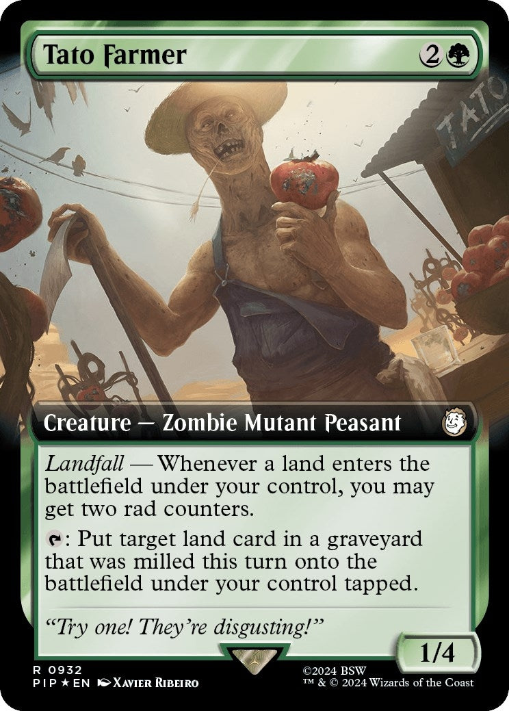 Image for Tato Farmer (Extended Art) (Surge Foil) (Universes Beyond: Fallout) (932) - Magic: The Gathering
