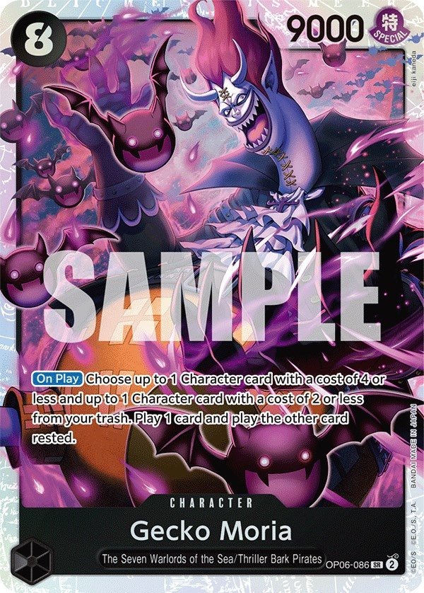 Image for Gecko Moria (086) (Wings of the Captain) (OP06-086) - One Piece Card Game