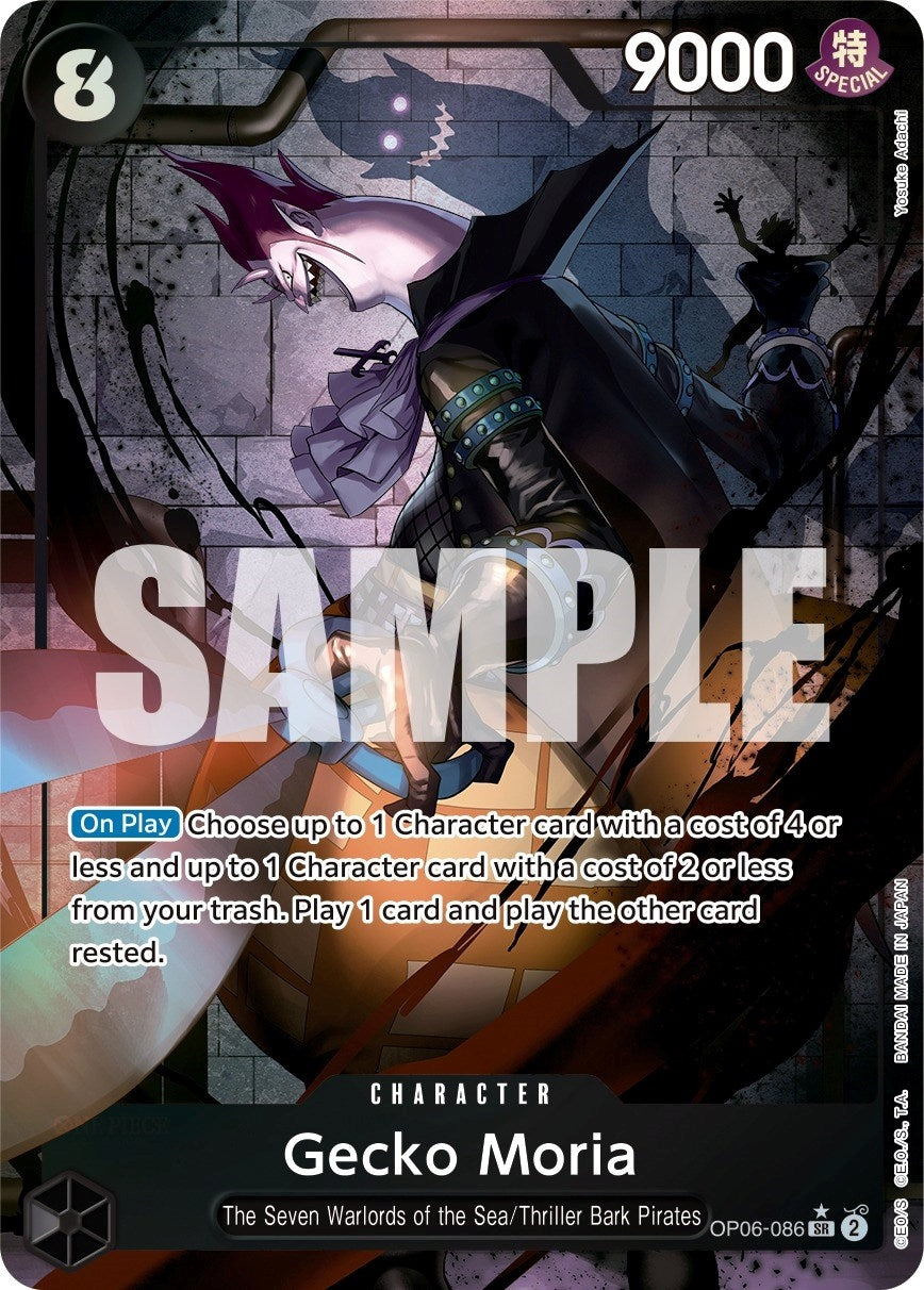 Image for Gecko Moria (086) (Alternate Art) (Wings of the Captain) (OP06-086) - One Piece Card Game
