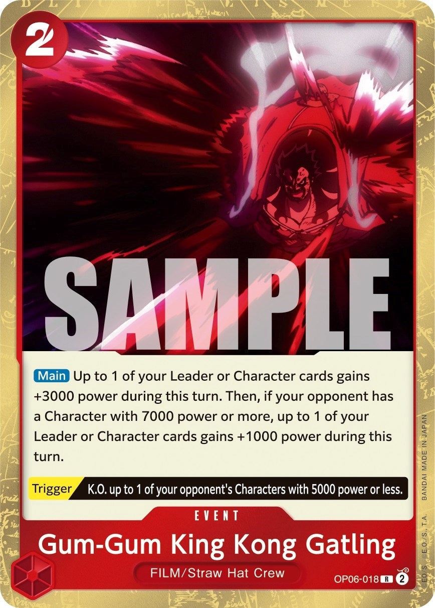 Image for Gum-Gum King Kong Gatling (Wings of the Captain) (OP06-018) - One Piece Card Game
