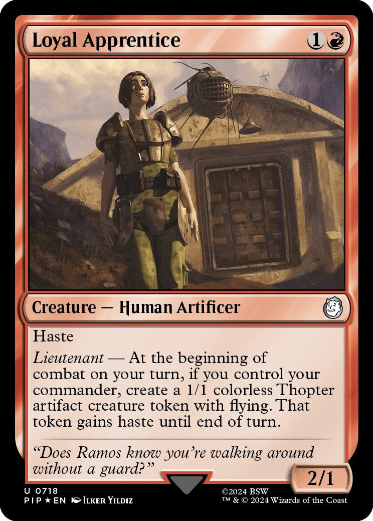 Image for Loyal Apprentice (Surge Foil) (Universes Beyond: Fallout) (718) - Magic: The Gathering