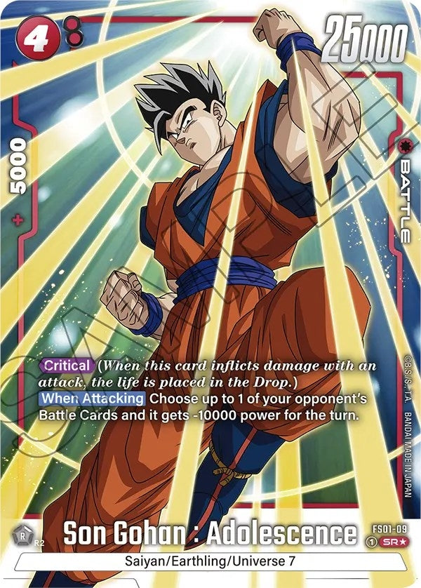 Image for Son Gohan : Adolescence (Bonus Pack Alternate Art) (Starter Deck 1: Son Goku) (FS01-09) - Dragon Ball Super: Fusion World