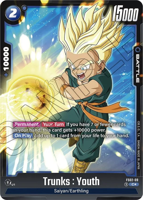 Image for Trunks : Youth - FS02-09 (Bonus Pack Alternate Art) (Starter Deck 2: Vegeta) (FS02-09) - Dragon Ball Super: Fusion World