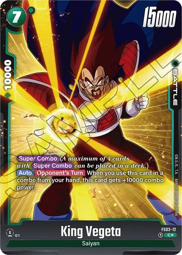 Image for King Vegeta (Bonus Pack Alternate Art) (Starter Deck 3: Broly) (FS03-12) - Dragon Ball Super: Fusion World