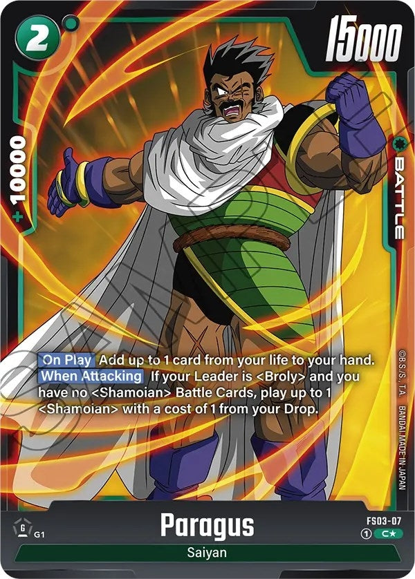 Image for Paragus - FS03-07 (Bonus Pack Alternate Art) (Starter Deck 3: Broly) (FS03-07) - Dragon Ball Super: Fusion World