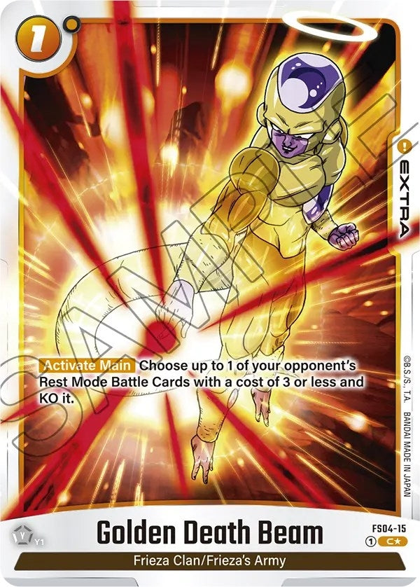 Image for Golden Death Beam (Bonus Pack Alternate Art) (Starter Deck 4: Frieza) (FS04-15) - Dragon Ball Super: Fusion World