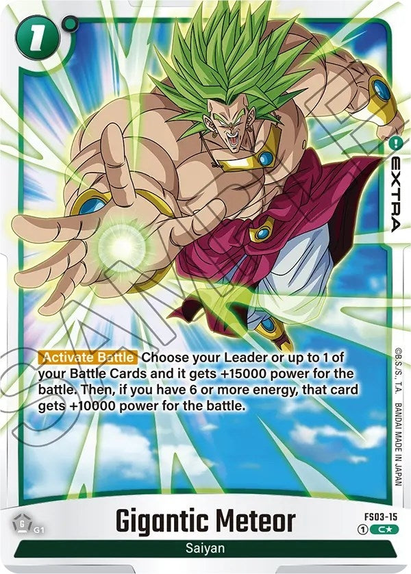 Image for Gigantic Meteor (Bonus Pack Alternate Art) (Starter Deck 3: Broly) (FS03-15) - Dragon Ball Super: Fusion World