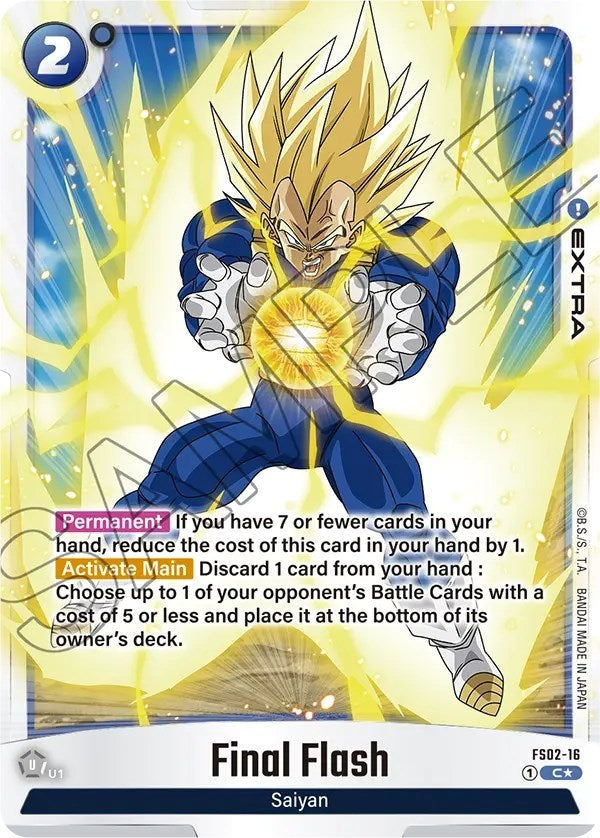 Image for Final Flash (Bonus Pack Alternate Art) (Starter Deck 2: Vegeta) (FS02-16) - Dragon Ball Super: Fusion World