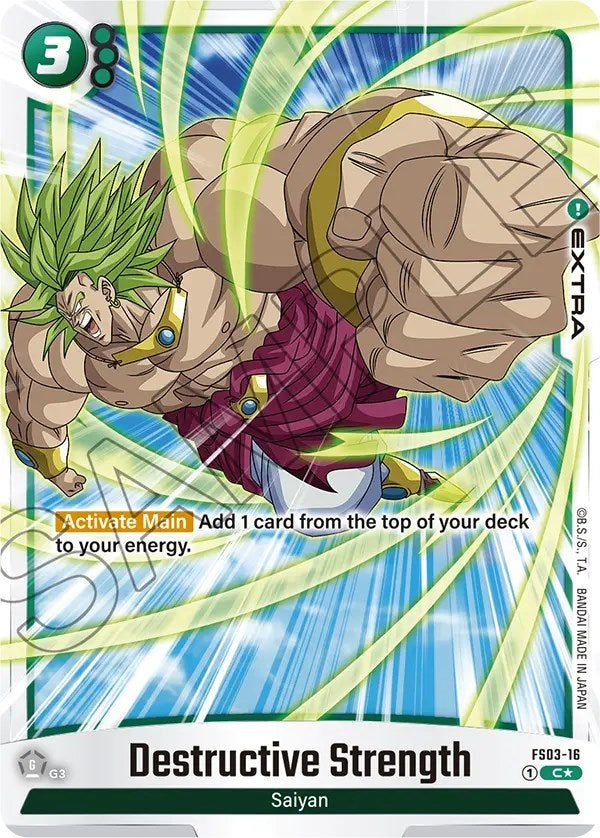 Image for Destructive Strength (Bonus Pack Alternate Art) (Starter Deck 3: Broly) (FS03-16) - Dragon Ball Super: Fusion World
