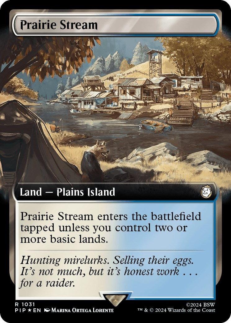 Image for Prairie Stream (Extended Art) (Surge Foil) (Universes Beyond: Fallout) (1031) - Magic: The Gathering