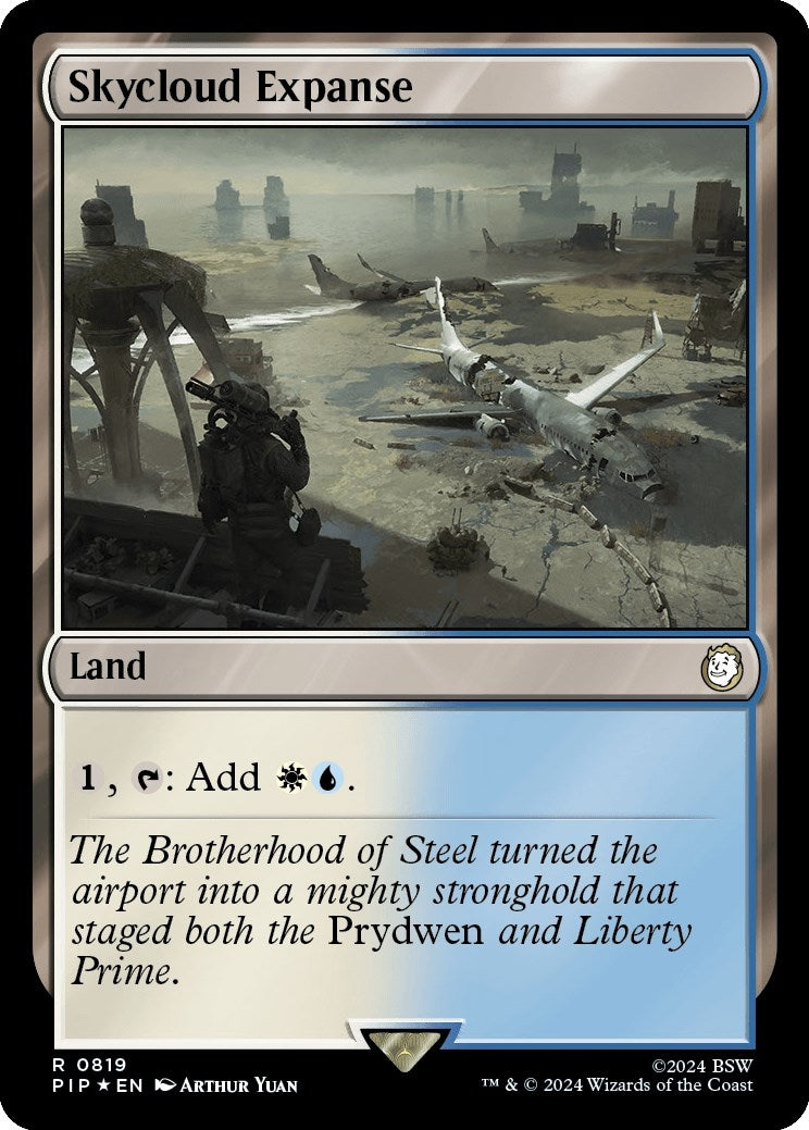 Image for Skycloud Expanse (Surge Foil) (Universes Beyond: Fallout) (819) - Magic: The Gathering