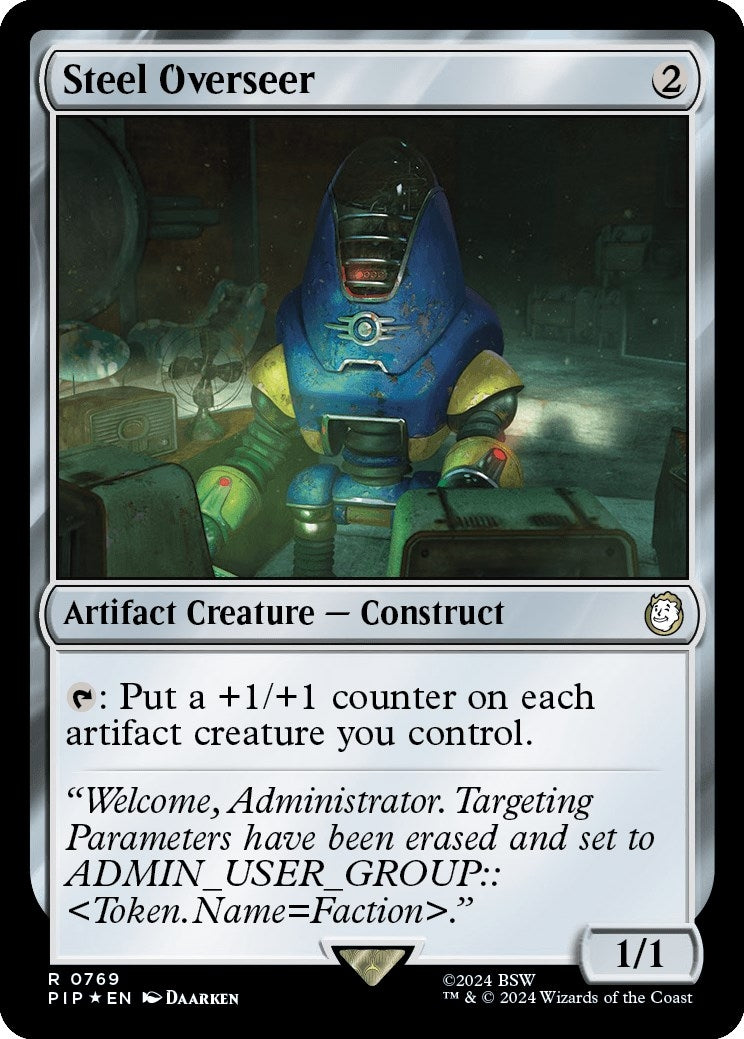 Image for Steel Overseer (Surge Foil) (Universes Beyond: Fallout) (769) - Magic: The Gathering
