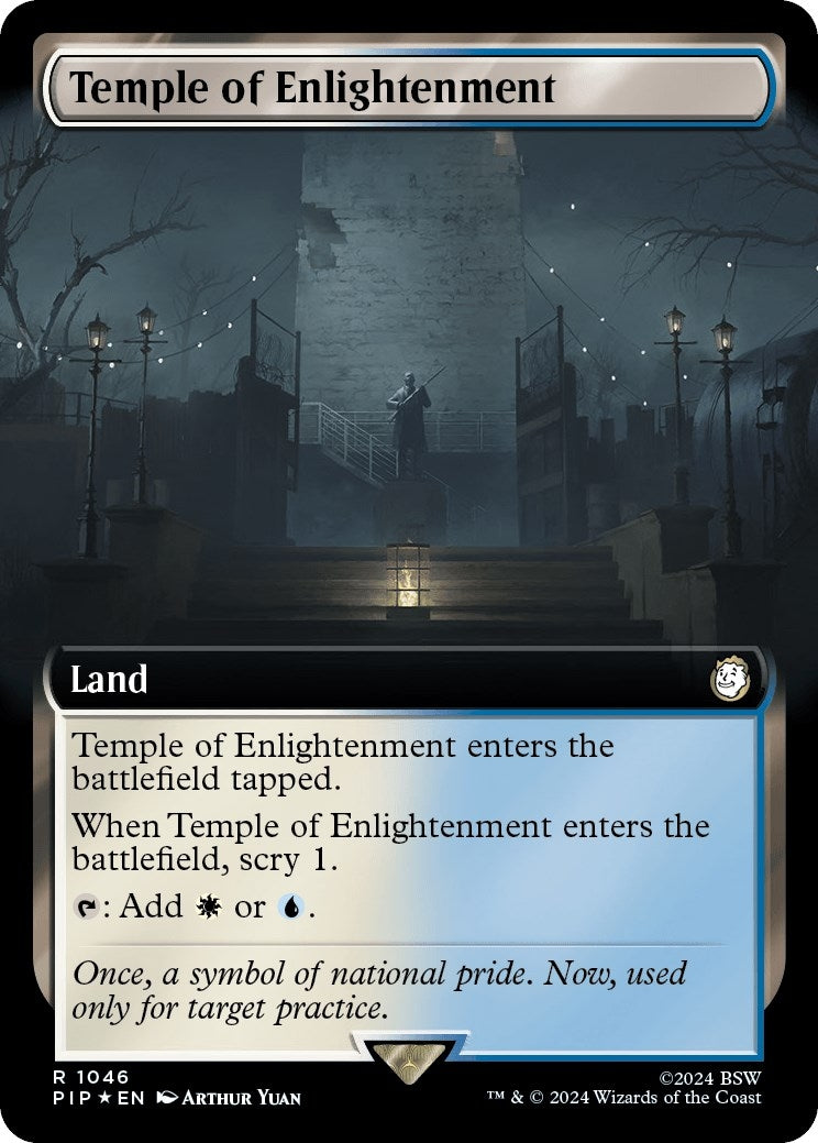 Image for Temple of Enlightenment (Extended Art) (Surge Foil) (Universes Beyond: Fallout) (1046) - Magic: The Gathering