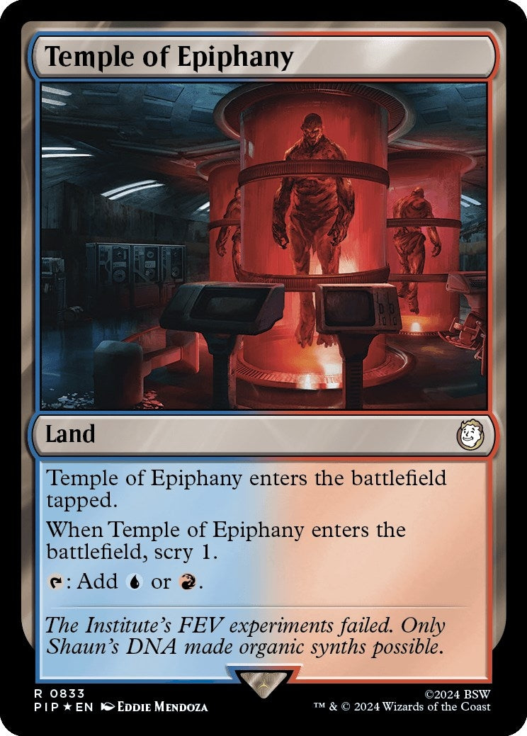 Image for Temple of Epiphany (Surge Foil) (Universes Beyond: Fallout) (833) - Magic: The Gathering
