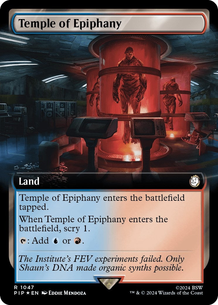 Image for Temple of Epiphany (Extended Art) (Surge Foil) (Universes Beyond: Fallout) (1047) - Magic: The Gathering