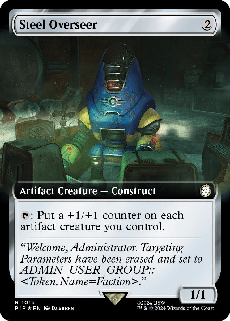 Image for Steel Overseer (Extended Art) (Surge Foil) (Universes Beyond: Fallout) (1015) - Magic: The Gathering