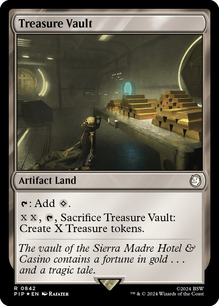 Image for Treasure Vault (Surge Foil) (Universes Beyond: Fallout) (842) - Magic: The Gathering