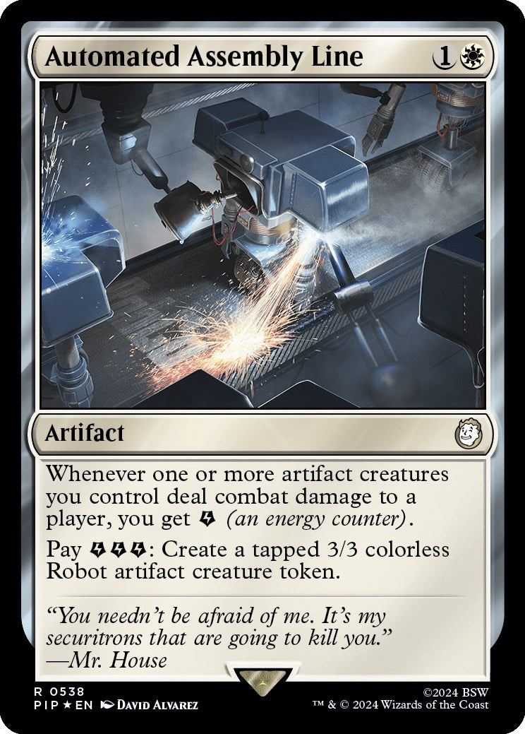 Image for Automated Assembly Line (Surge Foil) (Universes Beyond: Fallout) (538) - Magic: The Gathering
