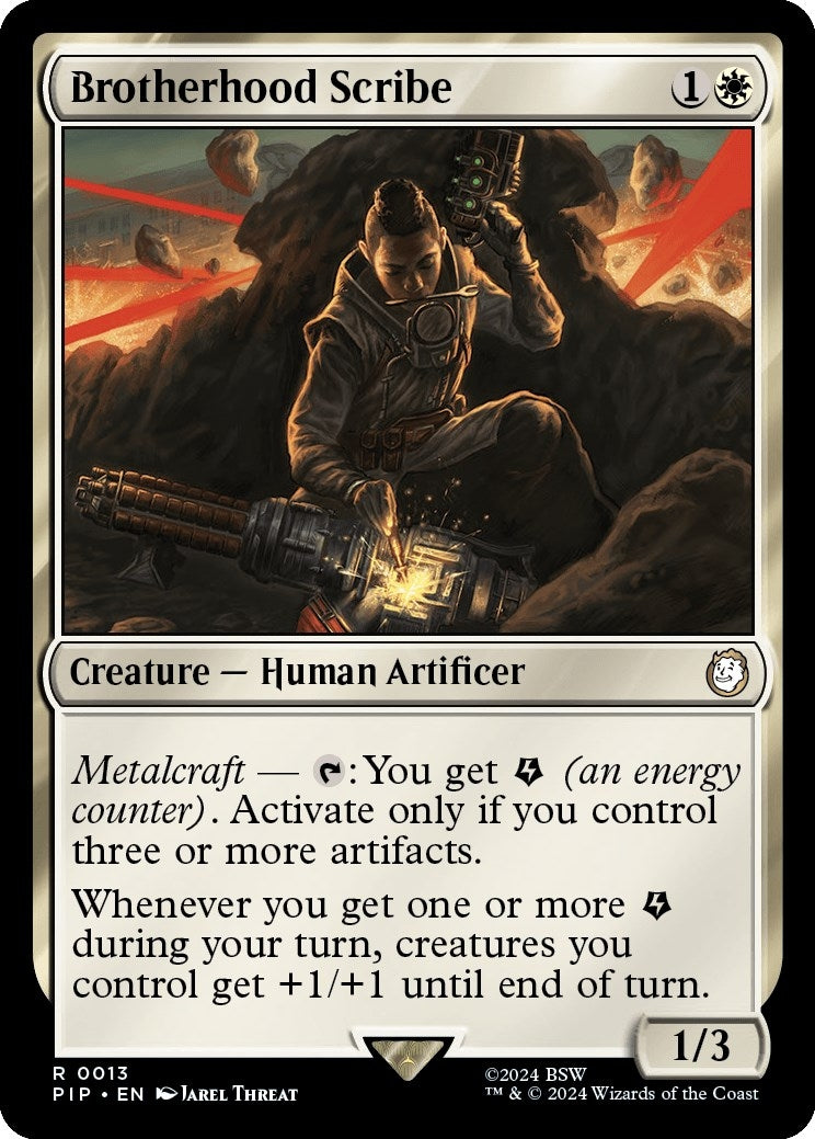 Image for Brotherhood Scribe (Universes Beyond: Fallout) (13) - Magic: The Gathering