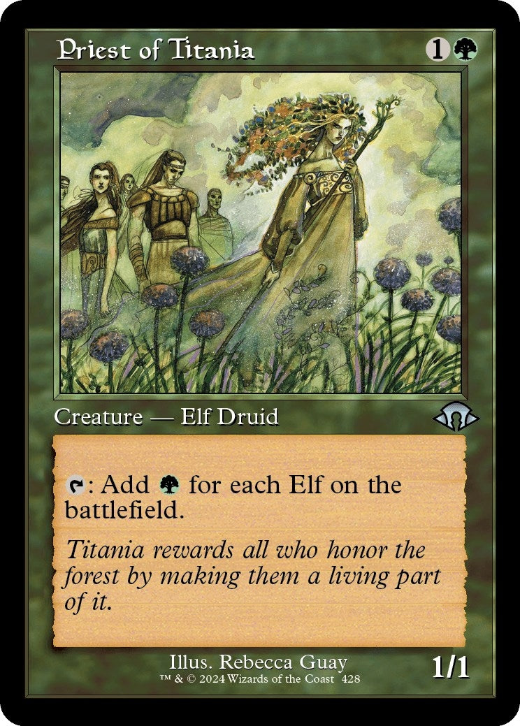 Image for Priest of Titania (Retro Frame) (Modern Horizons 3) (428) - Magic: The Gathering