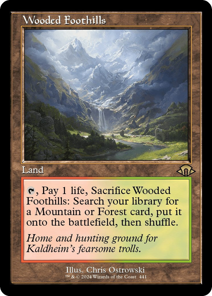 Image for Wooded Foothills (Retro Frame) (Modern Horizons 3) (441) - Magic: The Gathering