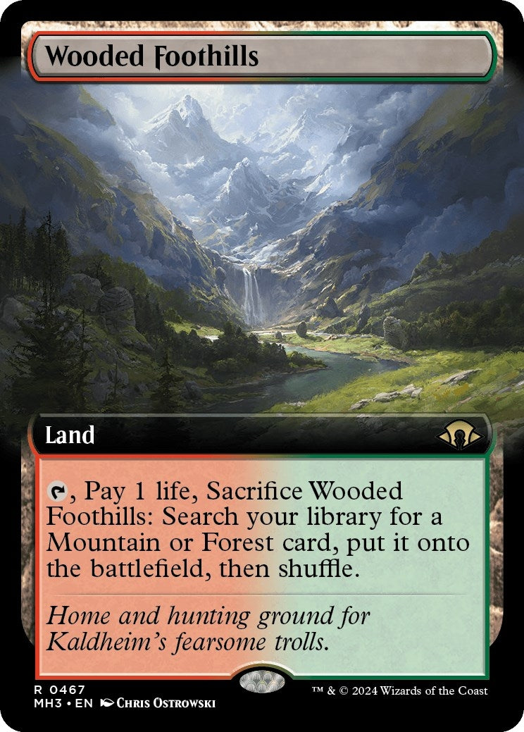 Image for Wooded Foothills (Extended Art) (Modern Horizons 3) (467) - Magic: The Gathering