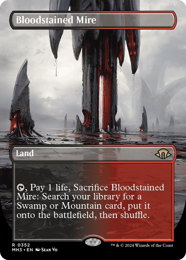 Image for Bloodstained Mire (Borderless) (Modern Horizons 3) (352) - Magic: The Gathering