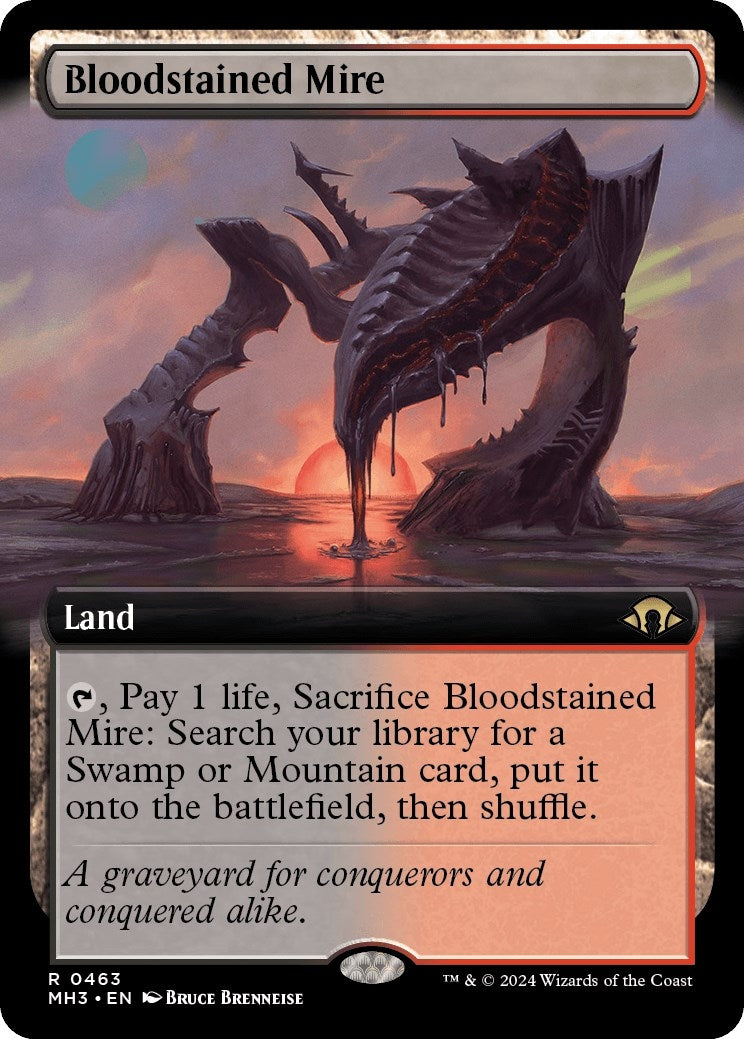 Image for Bloodstained Mire (Extended Art) (Modern Horizons 3) (463) - Magic: The Gathering