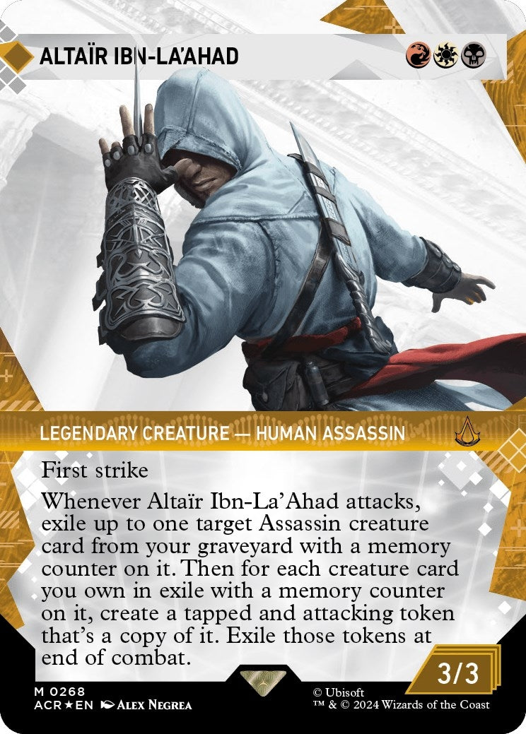 Image for Altair Ibn-La'Ahad (Showcase) (Textured Foil) (Universes Beyond: Assassin's Creed) (268) - Magic: The Gathering