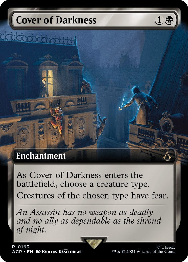 Image for Cover of Darkness (Extended Art) (Universes Beyond: Assassin's Creed) (163) - Magic: The Gathering