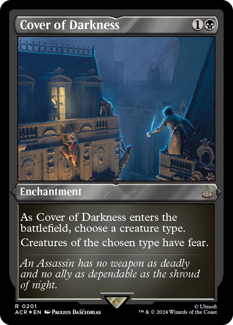 Image for Cover of Darkness (Foil Etched) (Universes Beyond: Assassin's Creed) (201) - Magic: The Gathering