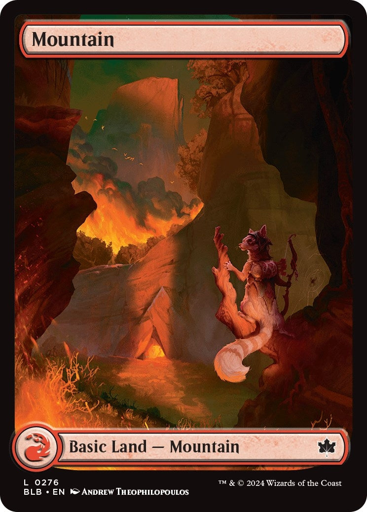 Image for Mountain (0276) (Bloomburrow) (276) - Magic: The Gathering