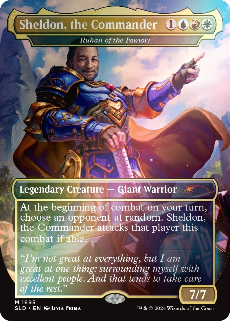 Image for Sheldon, the Commander - Ruhan of the Fomori (Rainbow Foil) (Secret Lair Drop Series) (1695) - Magic: The Gathering