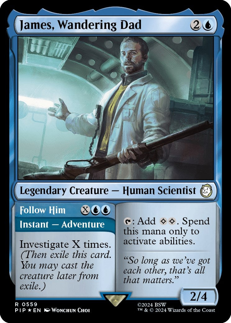 Image for James, Wandering Dad (Surge Foil) (Universes Beyond: Fallout) (559) - Magic: The Gathering