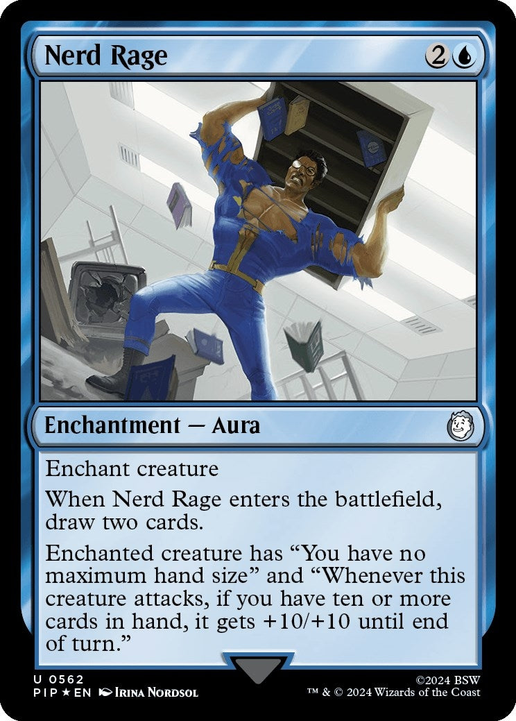 Image for Nerd Rage (Surge Foil) (Universes Beyond: Fallout) (562) - Magic: The Gathering