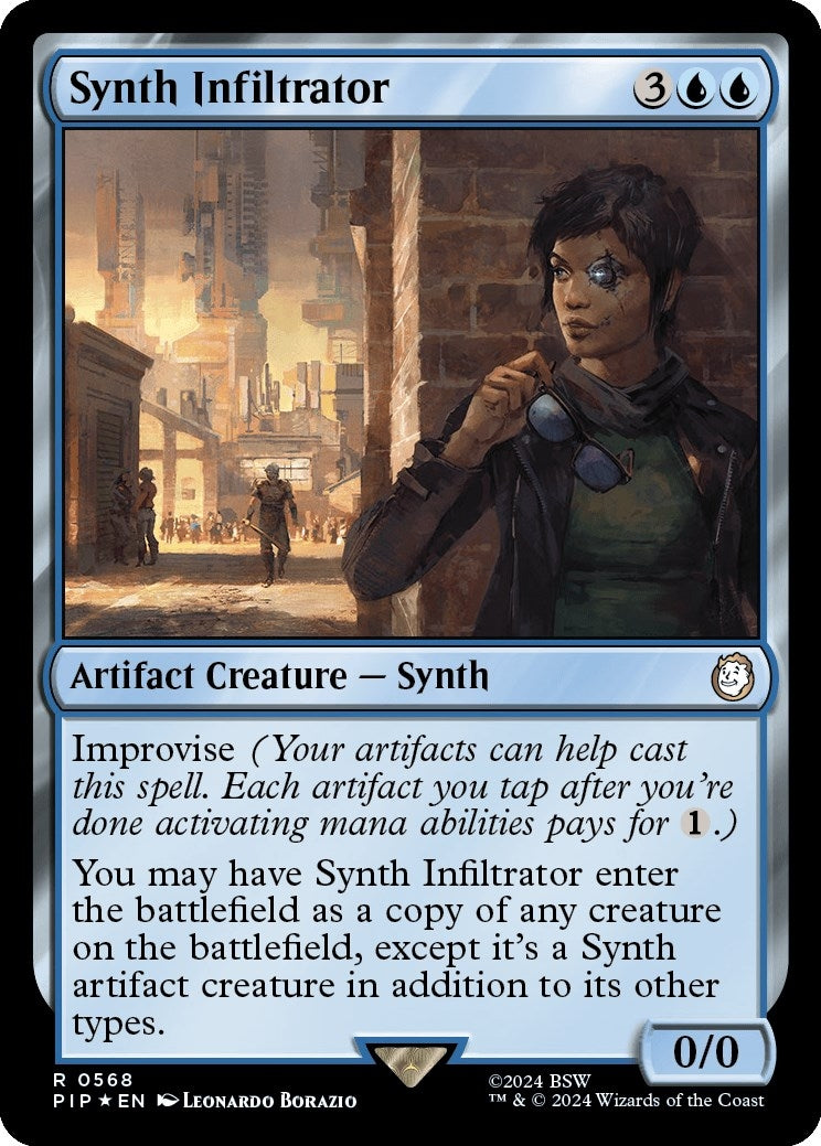 Image for Synth Infiltrator (Surge Foil) (Universes Beyond: Fallout) (568) - Magic: The Gathering