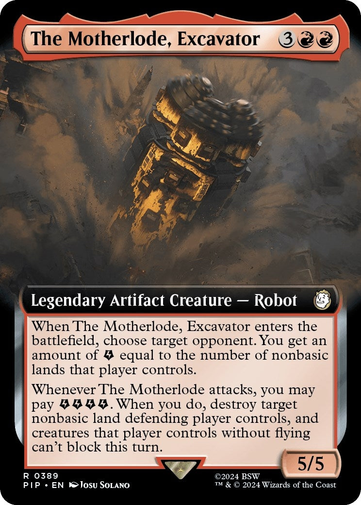 Image for The Motherlode, Excavator (Extended Art) (Universes Beyond: Fallout) (389) - Magic: The Gathering