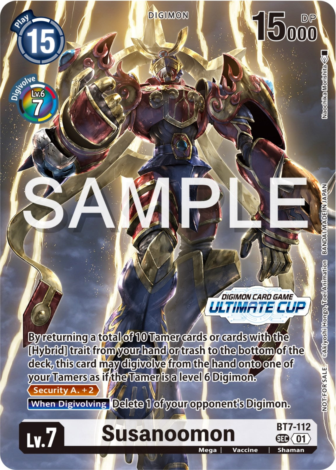 Image for Susanoomon (Ultimate Cup 2024 Borderless) (BT07) (BT7-112 SEC) - Digimon Card Game